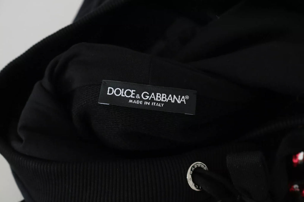 Pull à capuche à paillettes DG Dolce & Gabbana