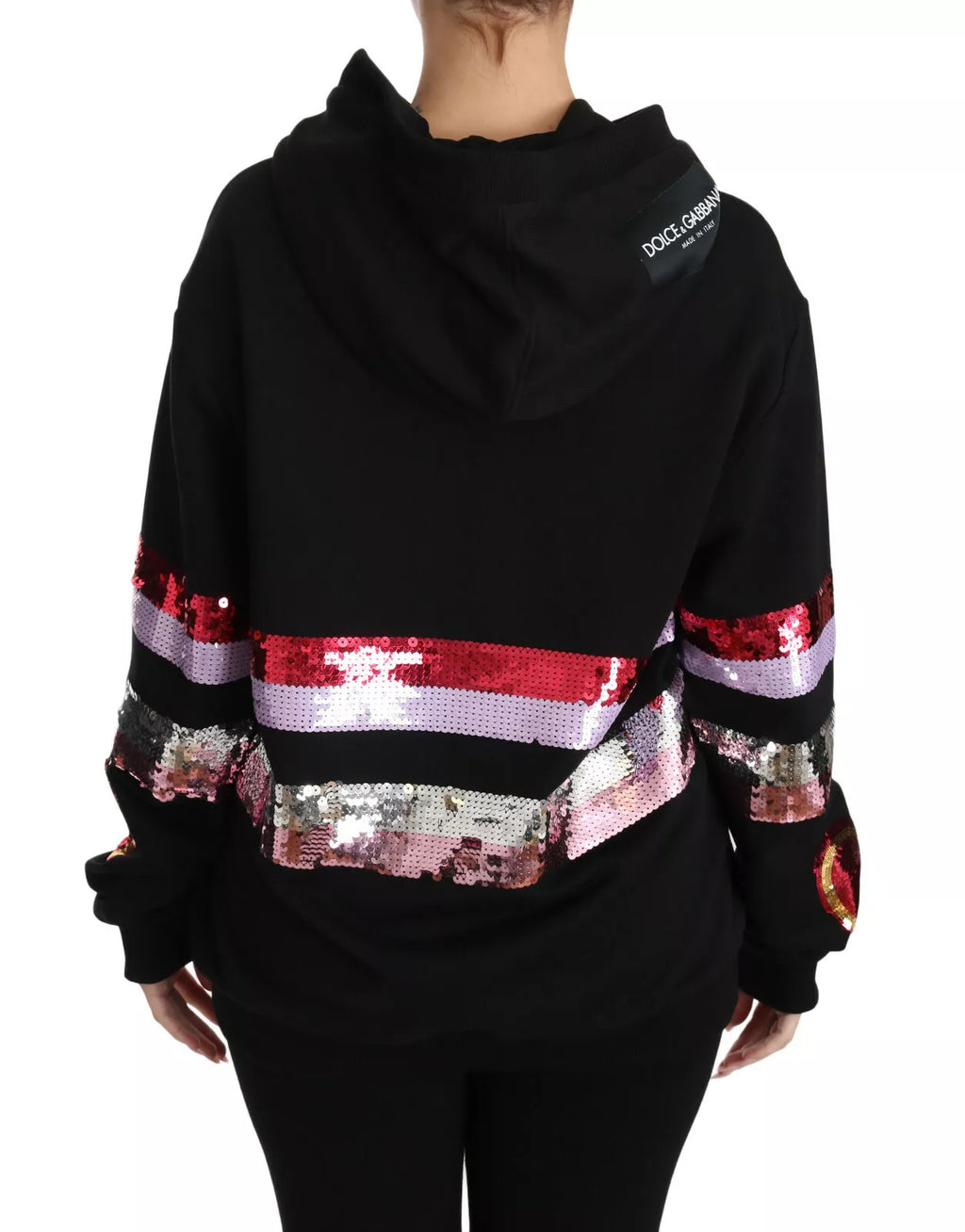Pull à capuche à paillettes DG Dolce & Gabbana
