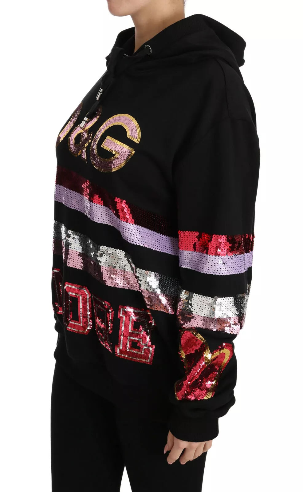 Pull à capuche à paillettes DG Dolce & Gabbana