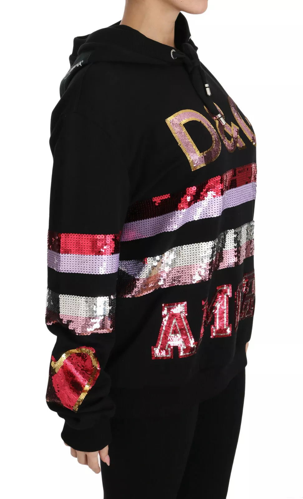 Pull à capuche à paillettes DG Dolce & Gabbana