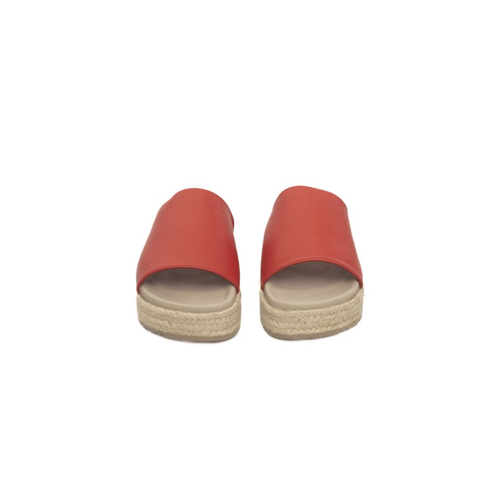 Sandale femme Cerruti 1881 en cuir de veau rouge