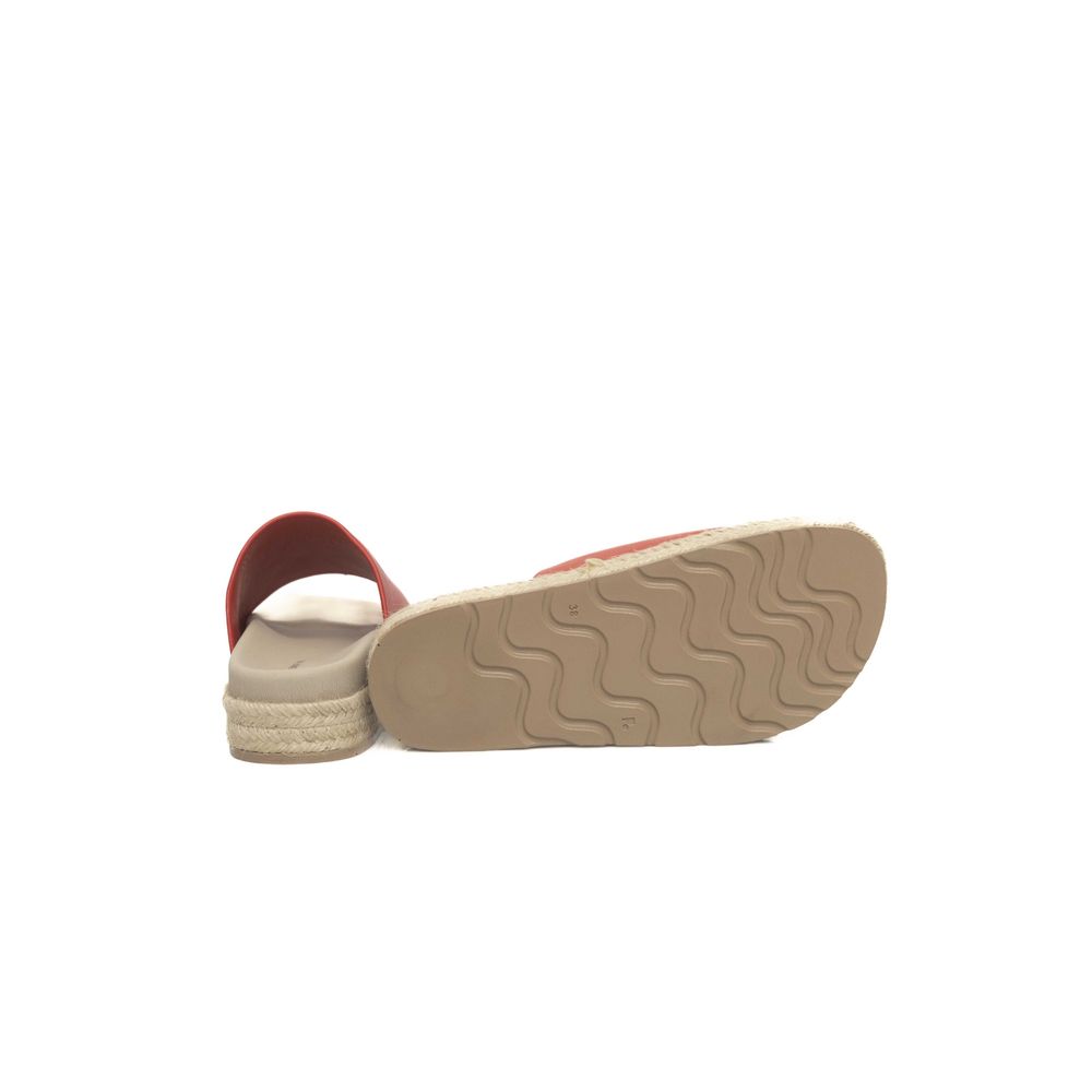 Sandale femme Cerruti 1881 en cuir de veau rouge