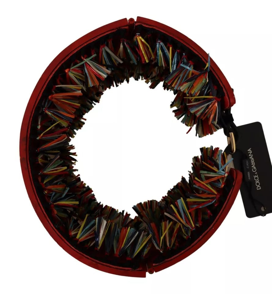 Ceinture large Dolce & Gabbana multicolore à motif floral Carretto