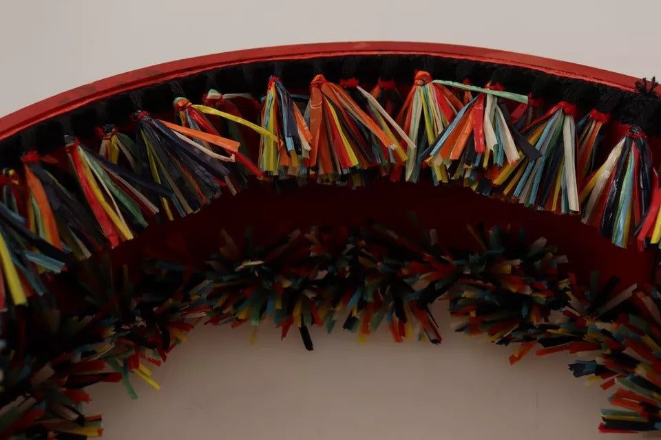 Ceinture large Dolce & Gabbana multicolore à motif floral Carretto