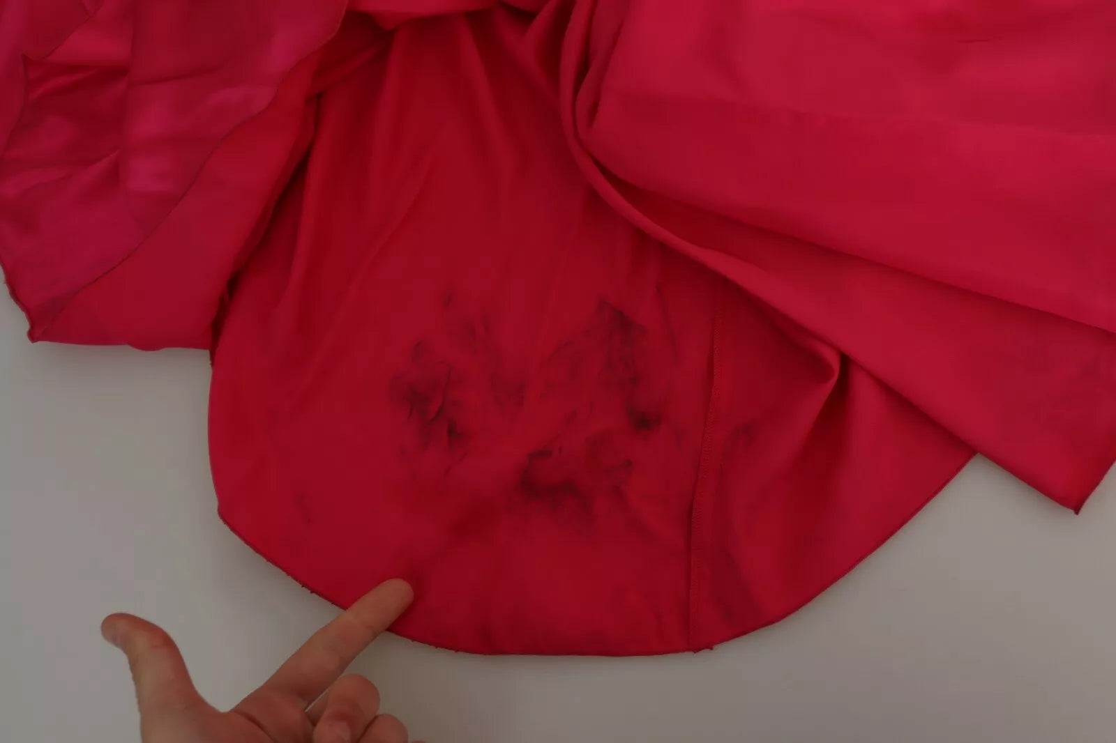 Robe Midi Rose Fushia Ajustée Asymétrique à Une Épaule Dolce & Gabbana