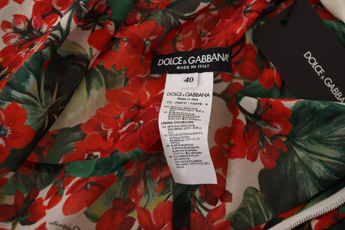 Dolce & Gabbana Multicolor Portofino-Print Shift Dress