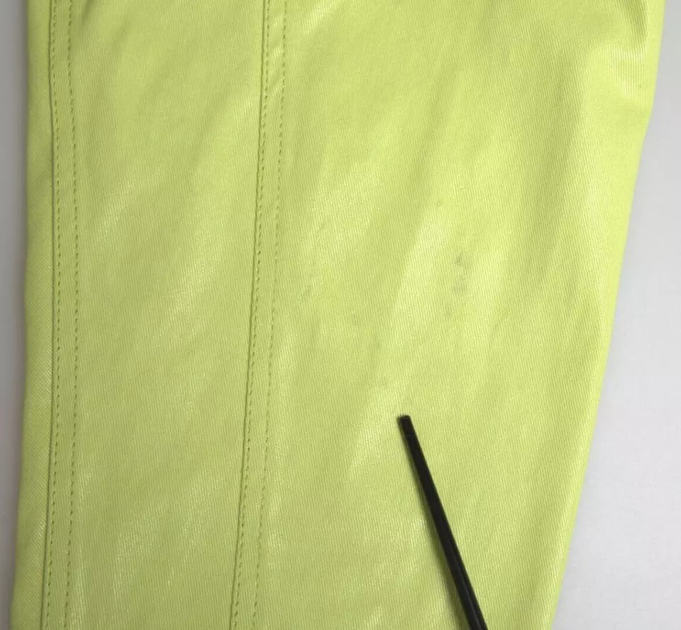 Chemise décontractée à col en coton vert Dolce & Gabbana