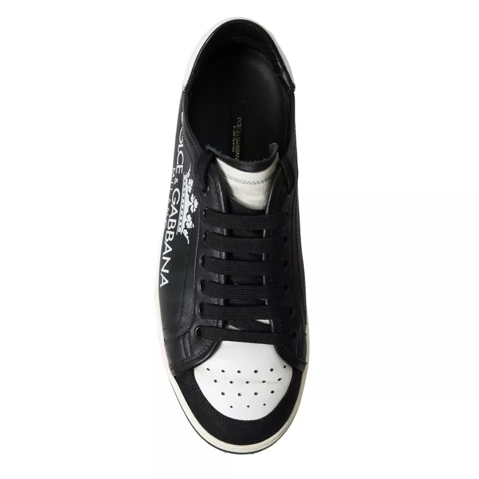 Chaussures Sneakers Dolce & Gabbana Milano en Cuir Noir pour Homme