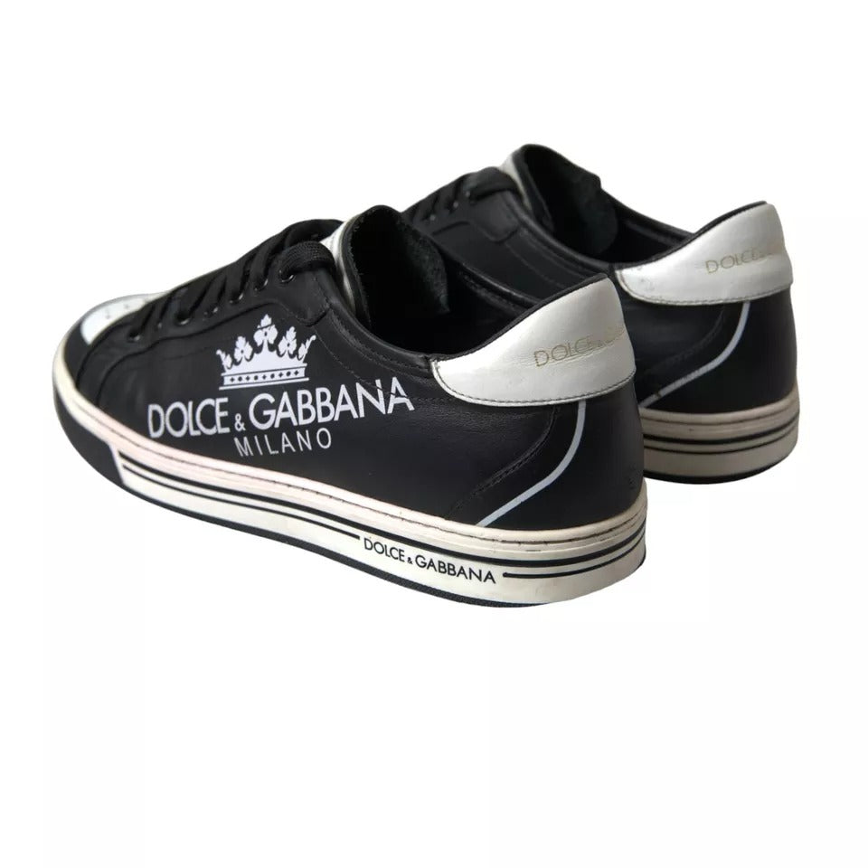 Chaussures Sneakers Dolce & Gabbana Milano en Cuir Noir pour Homme