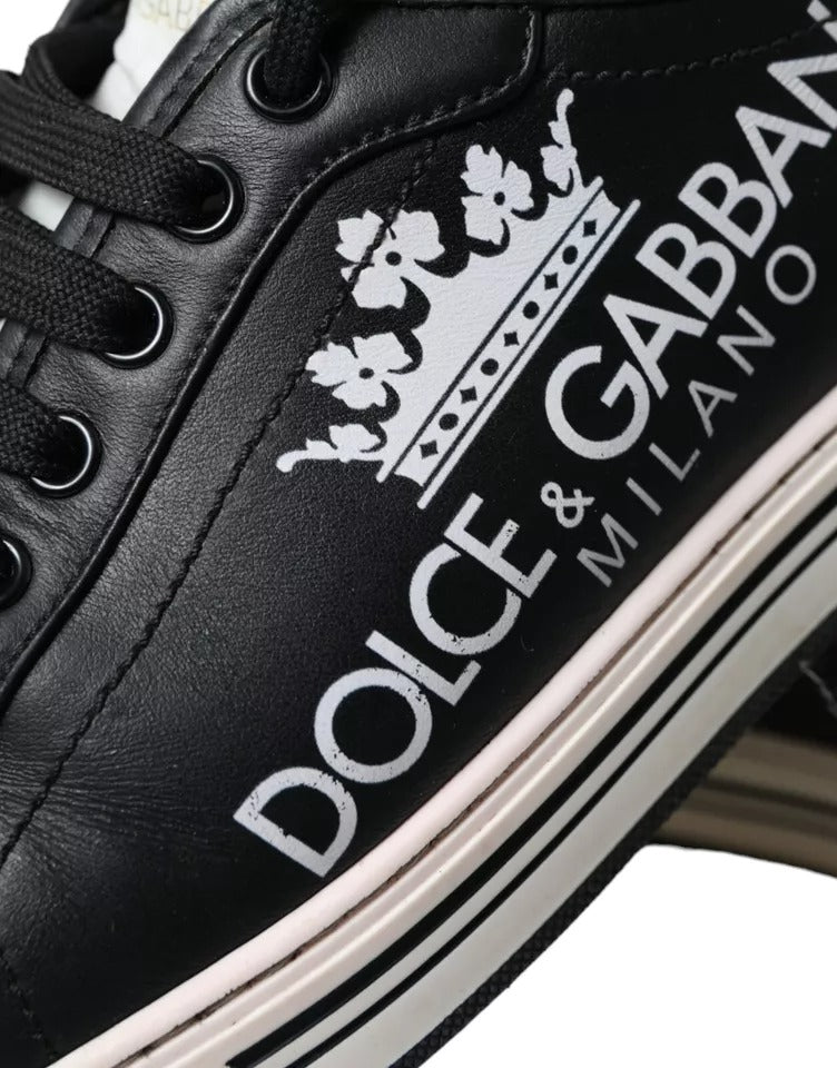Chaussures Sneakers Dolce & Gabbana Milano en Cuir Noir pour Homme