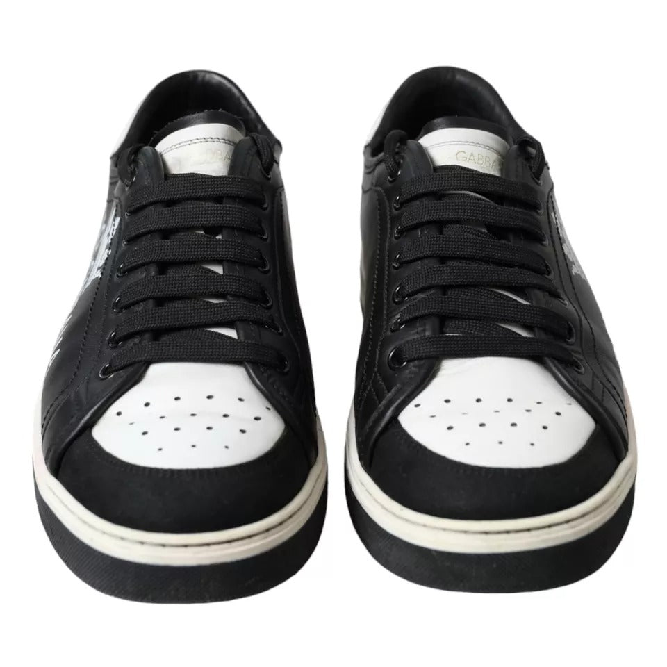 Chaussures Sneakers Dolce & Gabbana Milano en Cuir Noir pour Homme