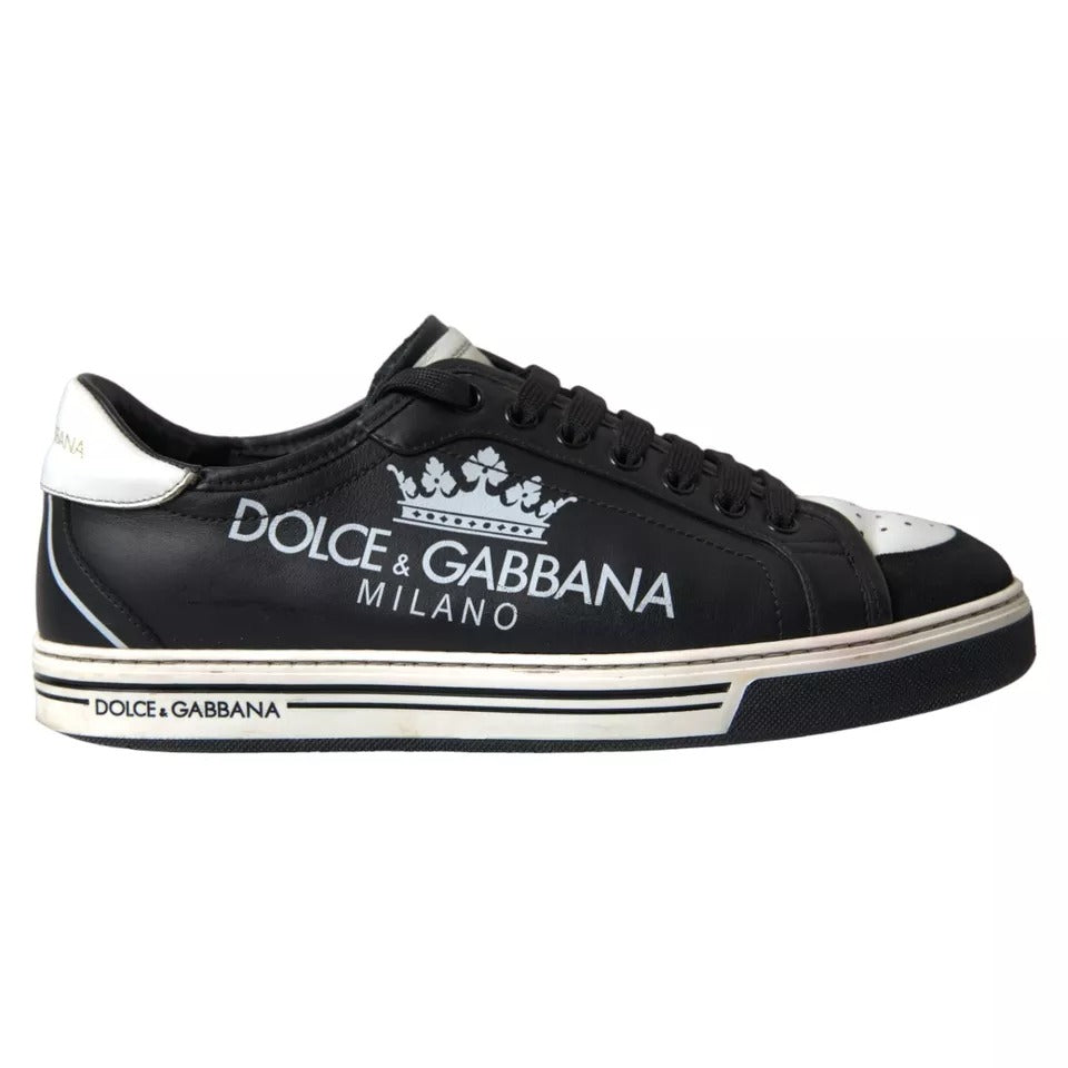 Chaussures Sneakers Dolce & Gabbana Milano en Cuir Noir pour Homme