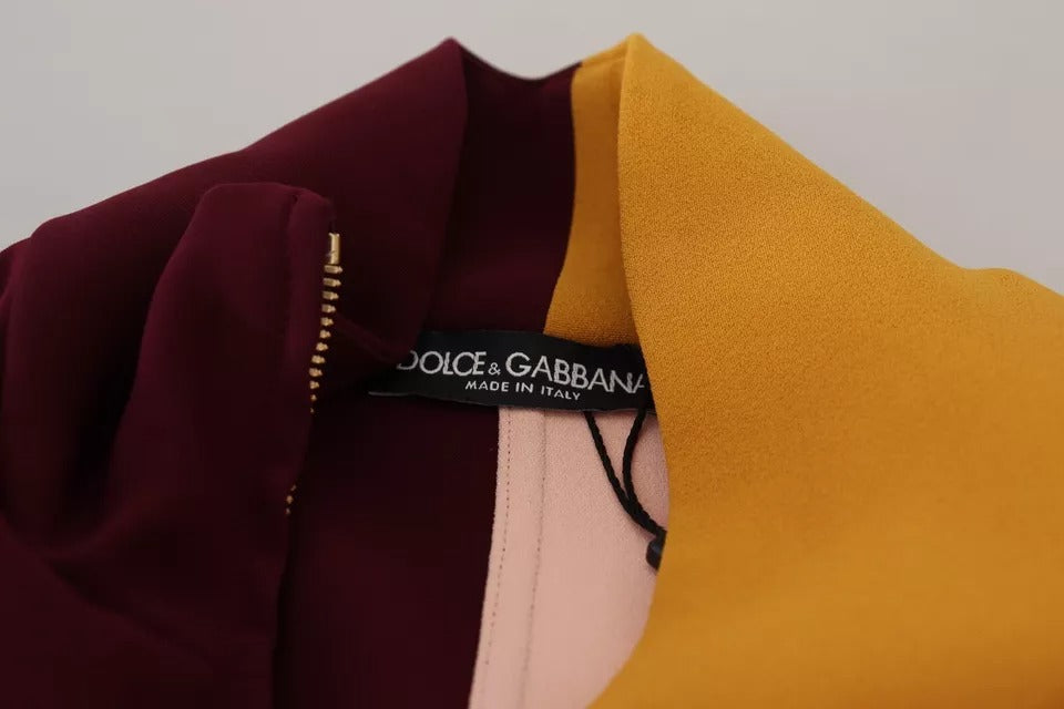 Cardigan Dolce & Gabbana en viscose à motif floral multicolore et fermeture éclair intégrale