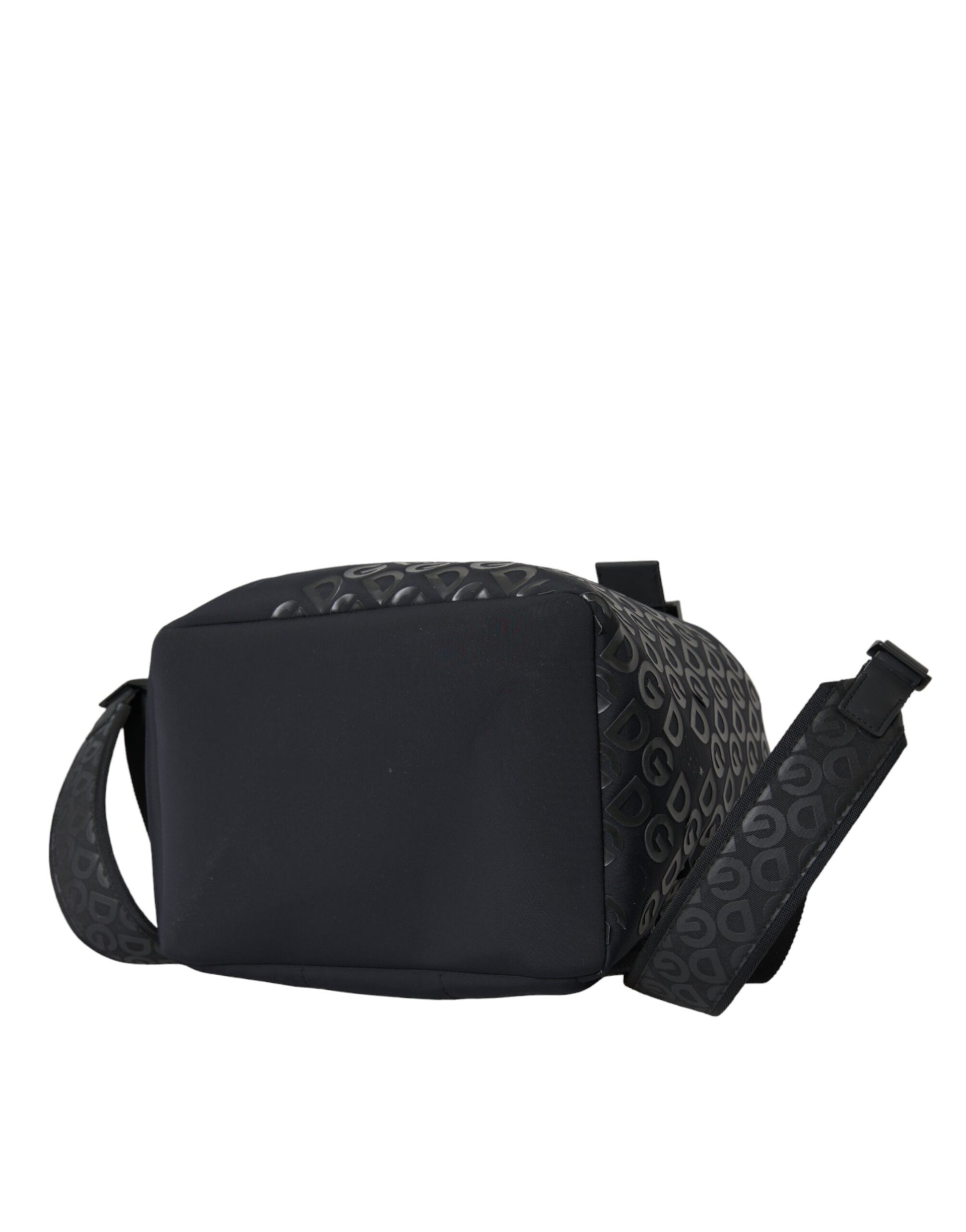 Sac à dos d'école Dolce & Gabbana noir en néoprène et nylon avec logo DG