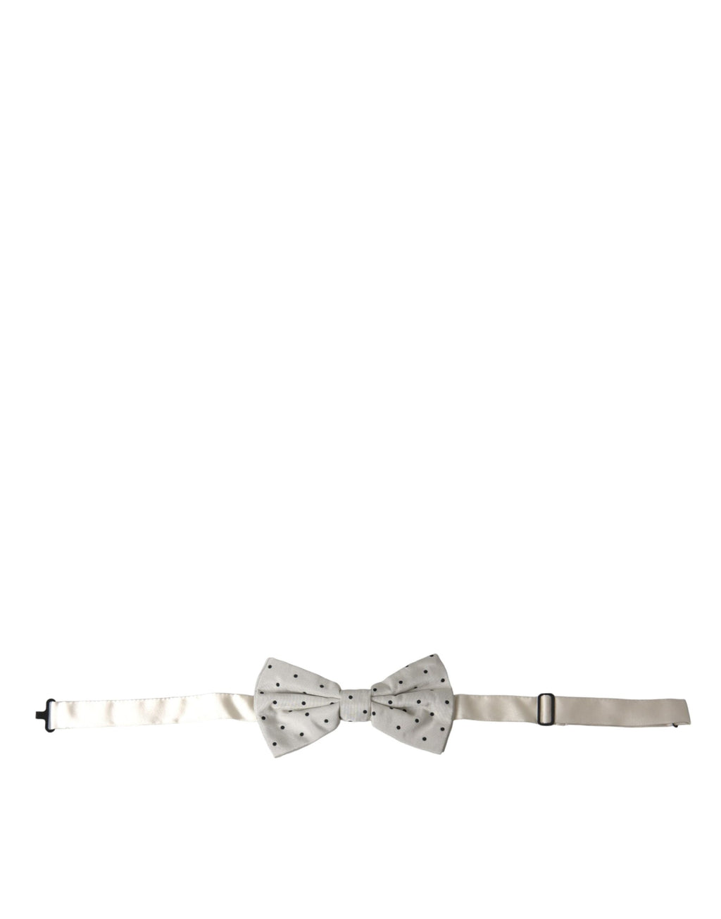 Nœud Papillon Dolce & Gabbana Homme en Polyester Blanc à Pois Noirs
