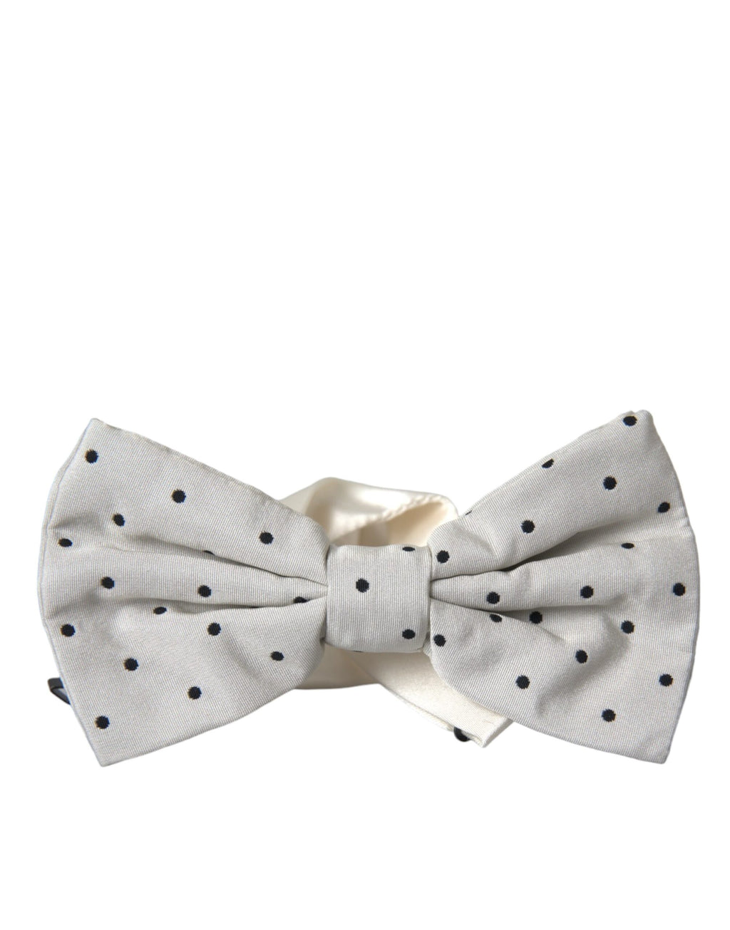 Nœud Papillon Dolce & Gabbana Homme en Polyester Blanc à Pois Noirs