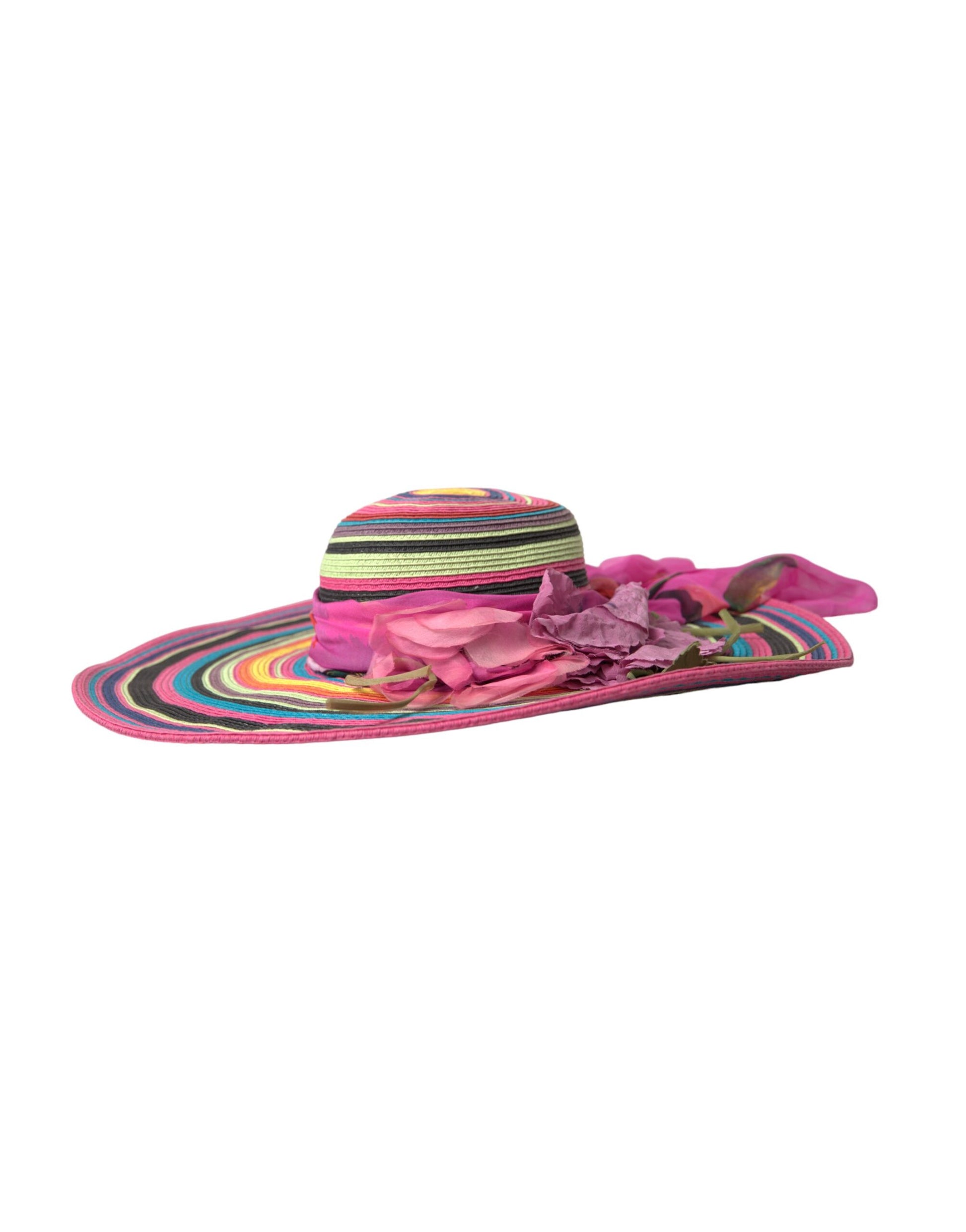 Chapeau souple à large bord multicolore Dolce & Gabbana