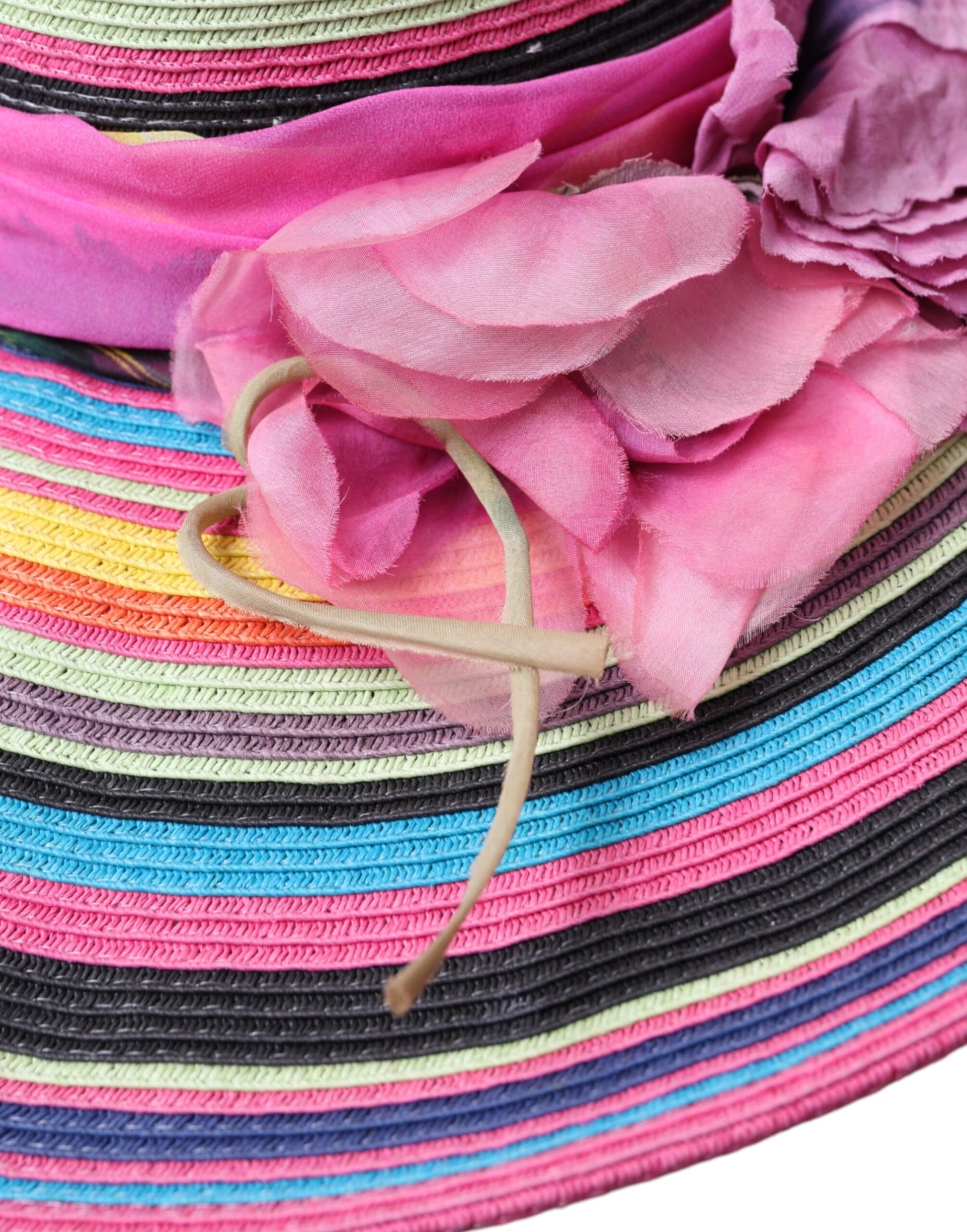 Chapeau souple à large bord multicolore Dolce & Gabbana