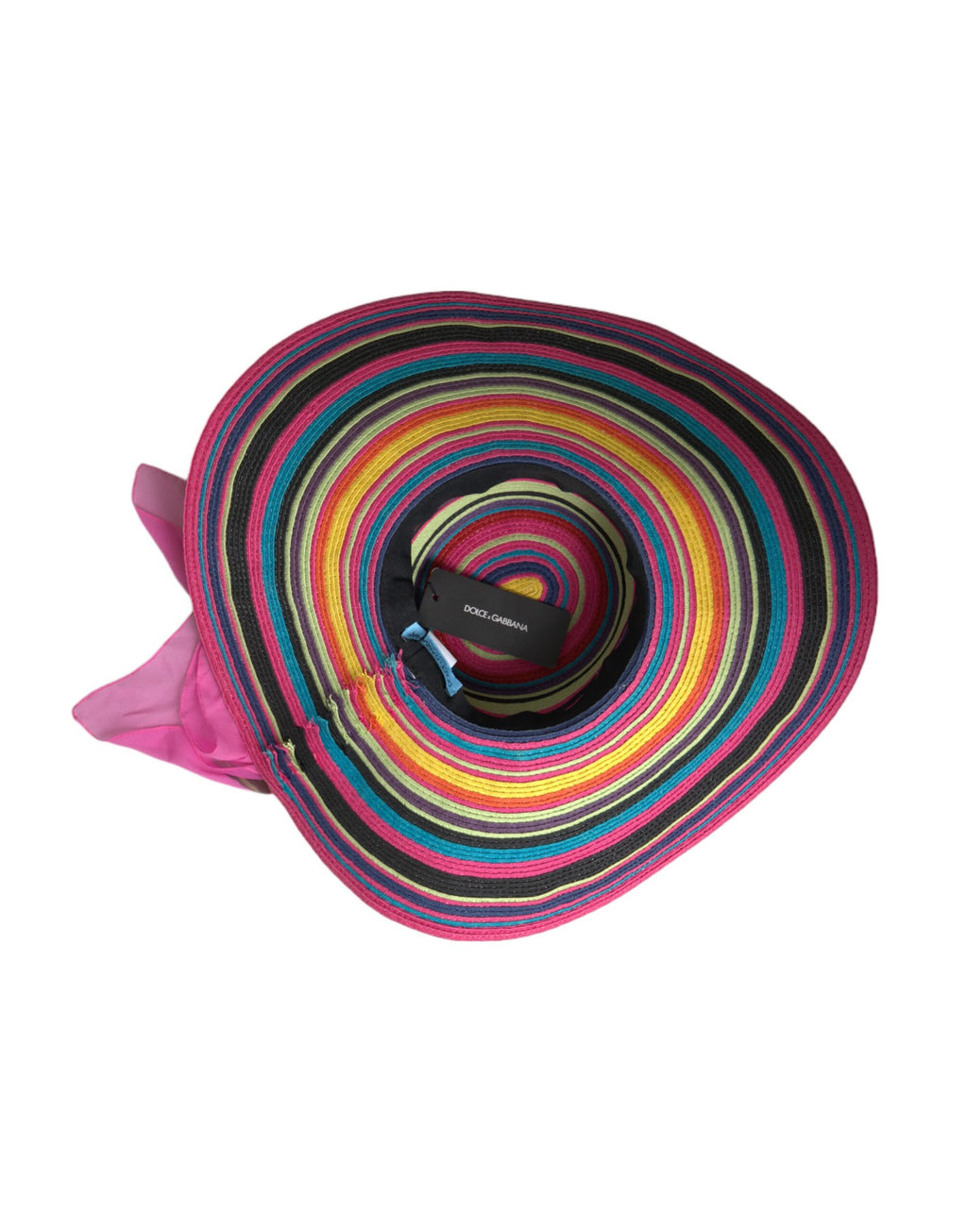 Chapeau souple à large bord multicolore Dolce & Gabbana