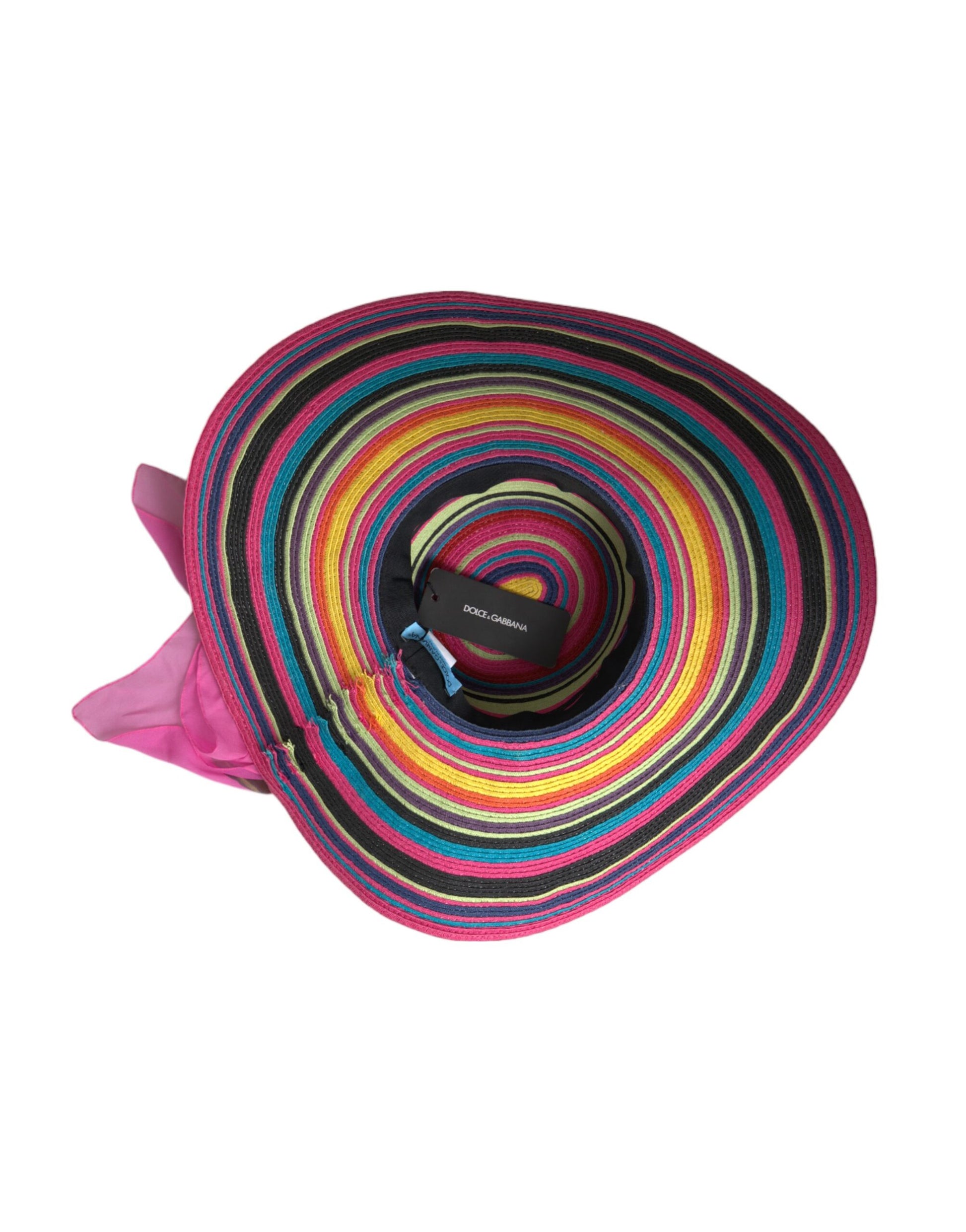 Chapeau souple à large bord multicolore Dolce & Gabbana