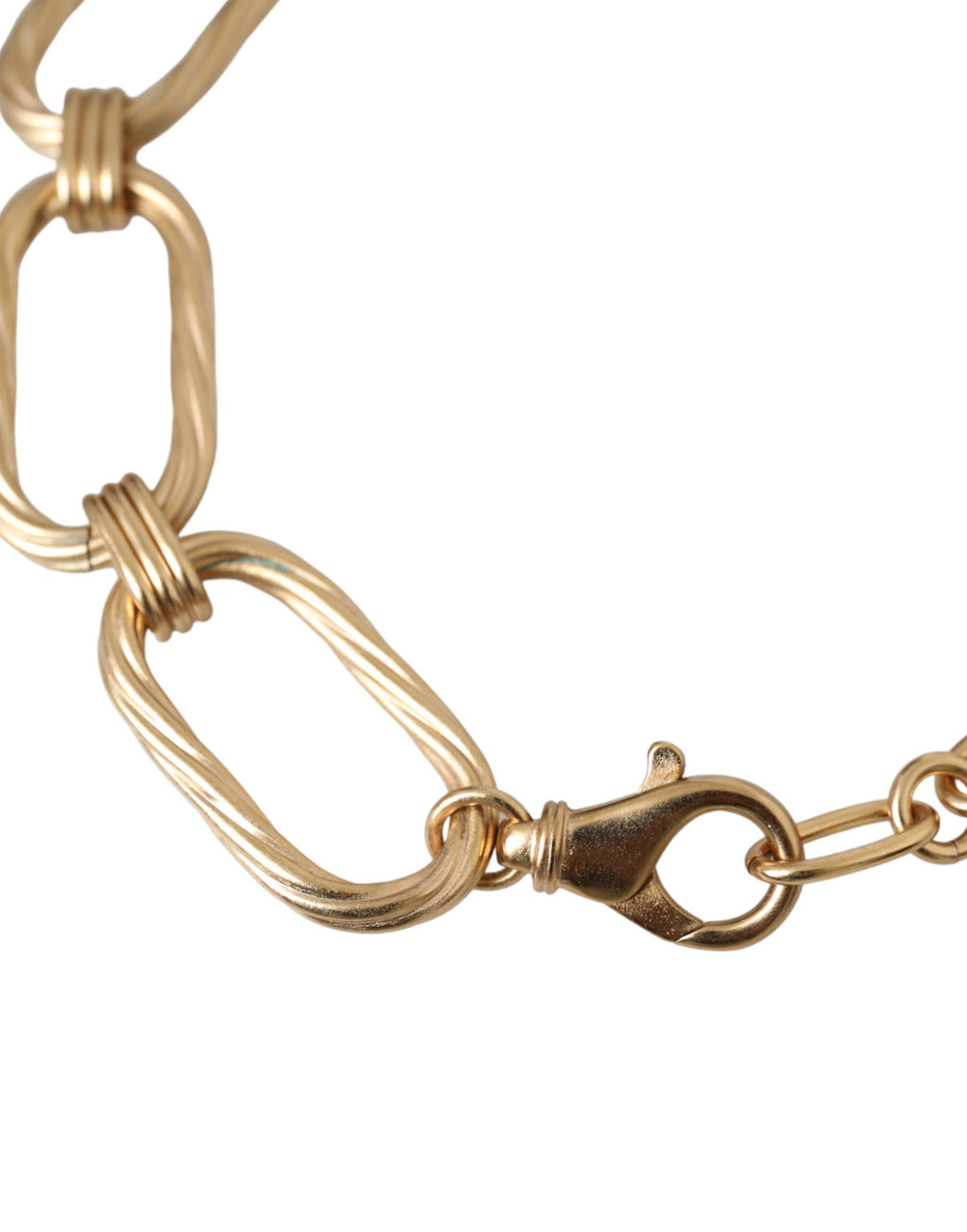 Collier à maillons larges en laiton doré Dolce & Gabbana