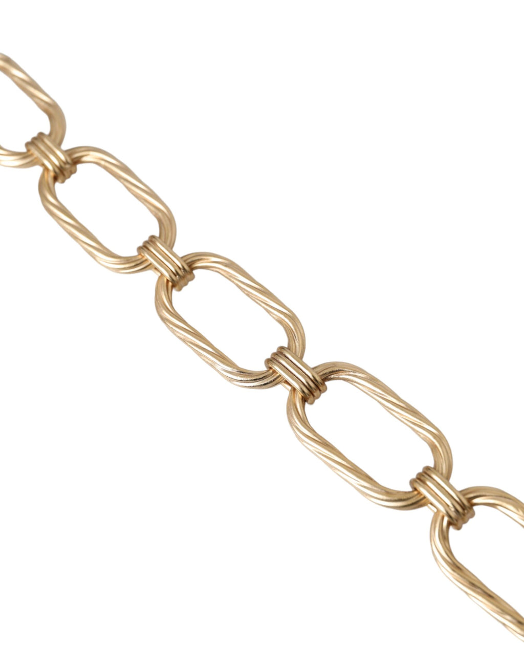 Collier à maillons larges en laiton doré Dolce & Gabbana