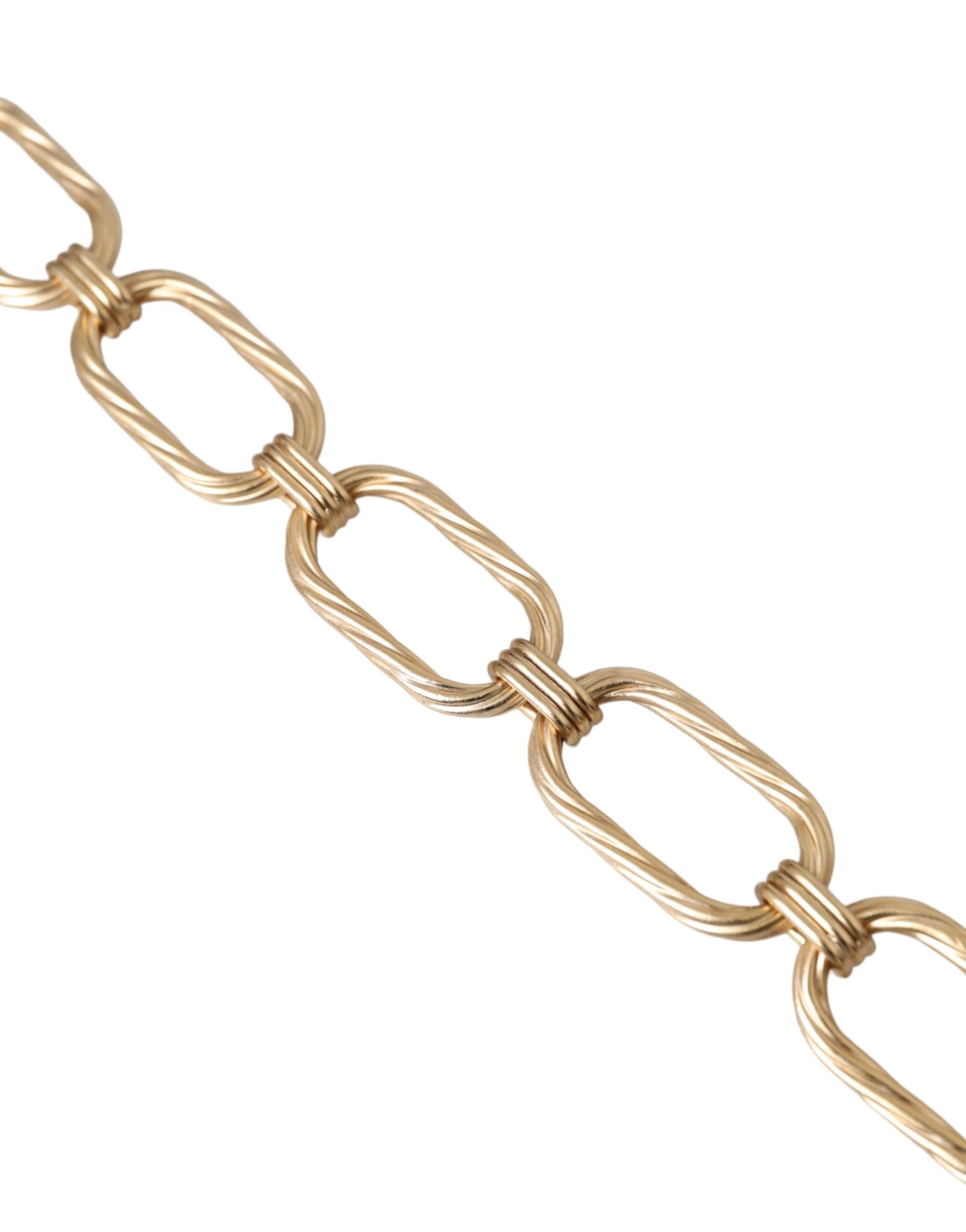 Collier à maillons larges en laiton doré Dolce & Gabbana