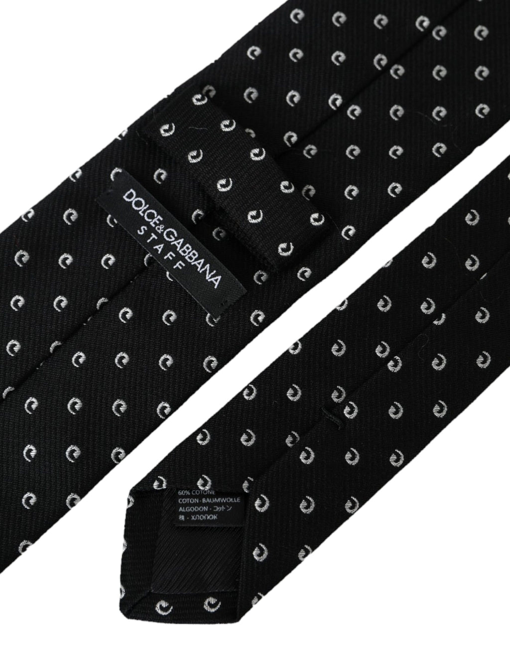 Dolce & Gabbana Coton mélangé noir avec logo et lien ajustable