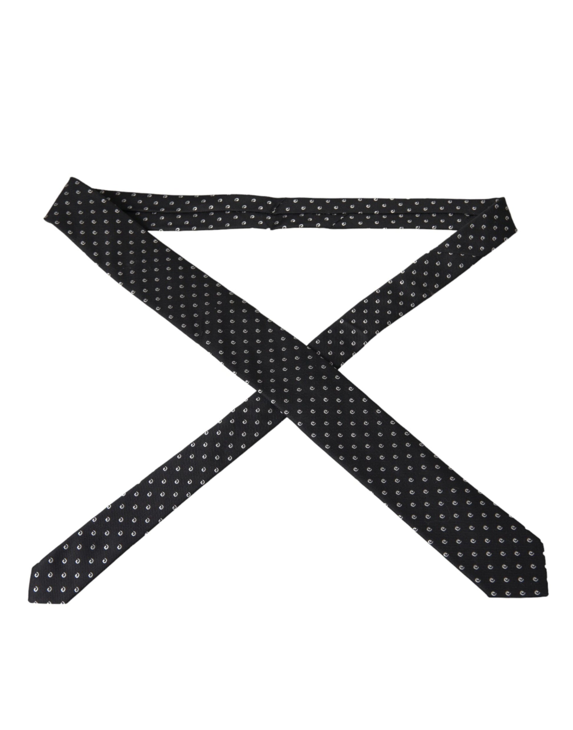 Dolce & Gabbana Coton mélangé noir avec logo et lien ajustable