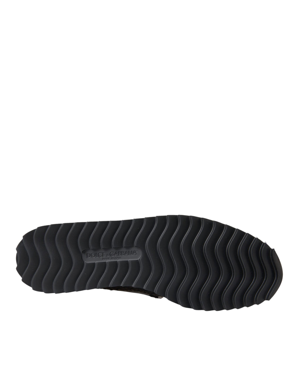 Chaussures Loafers Homme en Cuir de Buffle Tressé Noir Dolce & Gabbana