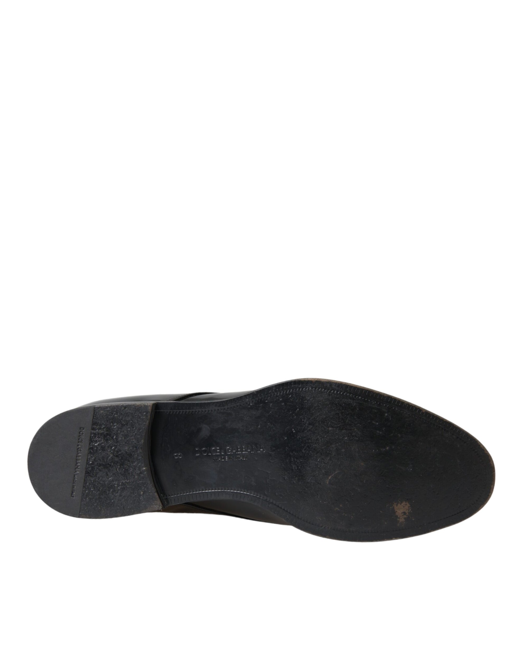 Chaussures richelieu de ville Dolce & Gabbana en cuir verni noir