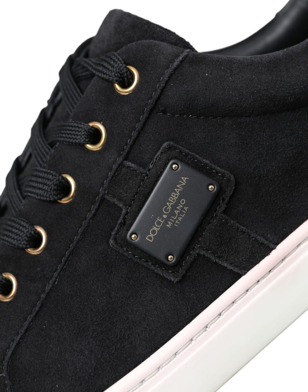 Baskets basses homme Dolce & Gabbana en cuir suédé noir