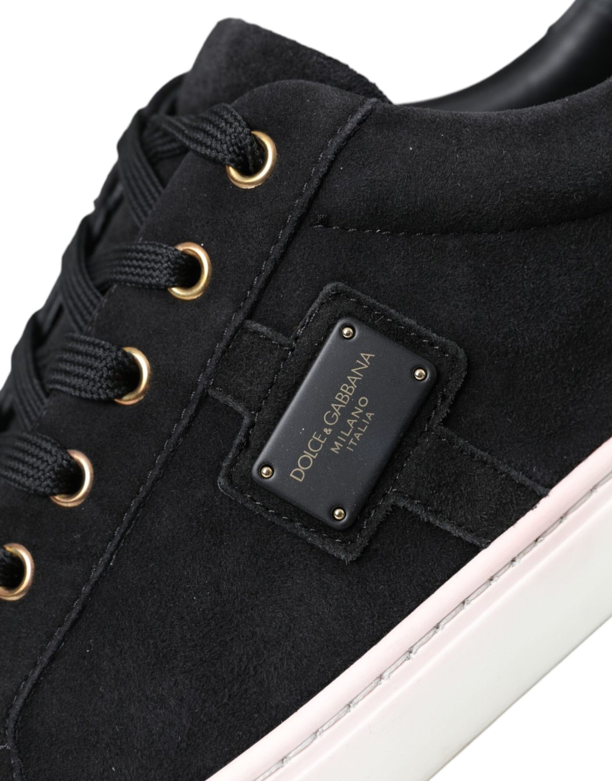Baskets basses homme Dolce & Gabbana en cuir suédé noir