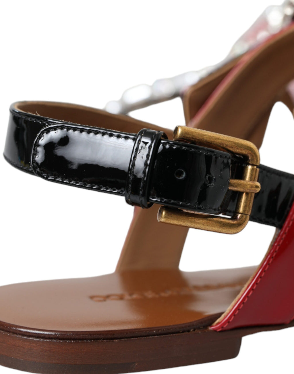 Sandales tongs Dolce & Gabbana multicolores en cristal