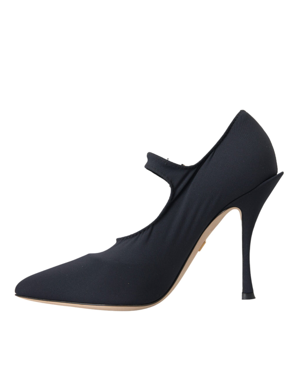 Chaussures à talons Dolce & Gabbana Mary Jane en jersey noir et cristaux