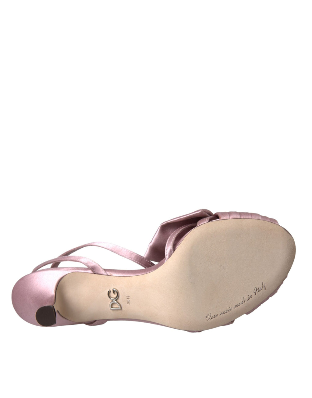 Dolce & Gabbana Sandales à talons Keira roses en cristal