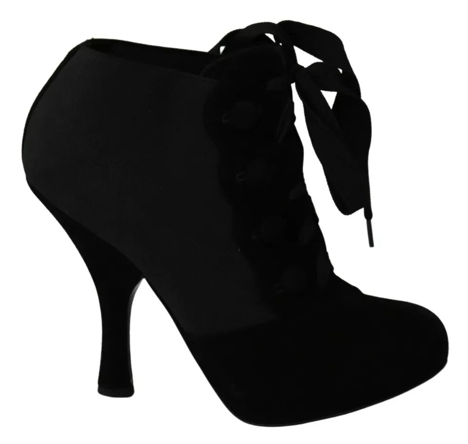 Bottes/Bottines Dolce & Gabbana en Daim Noir Extensible