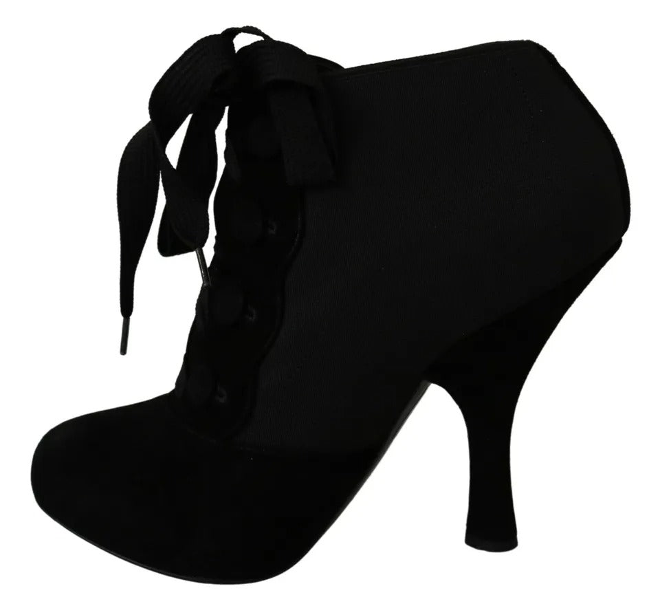 Bottes/Bottines Dolce & Gabbana en Daim Noir Extensible