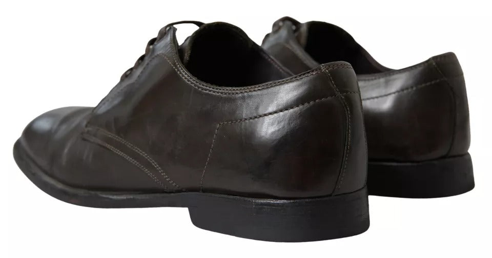 Chaussures habillées de cérémonie en cuir vert pour homme Dolce & Gabbana