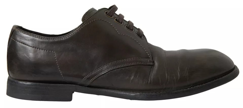 Chaussures habillées de cérémonie en cuir vert pour homme Dolce & Gabbana