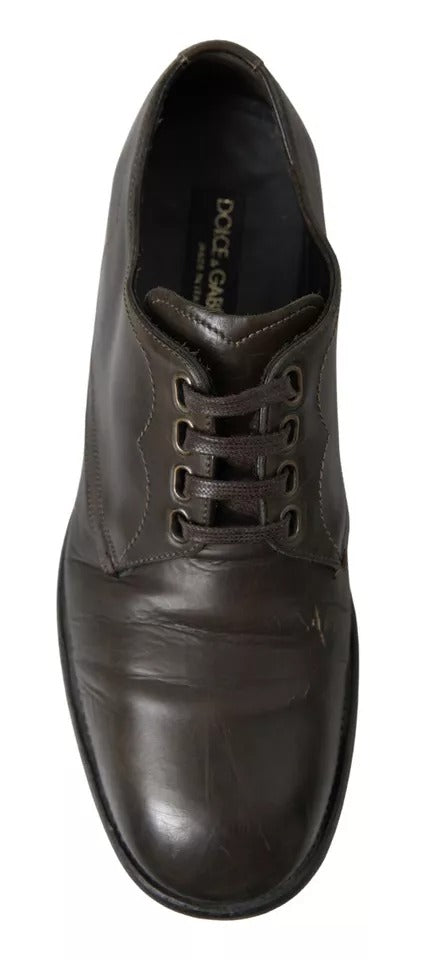 Chaussures habillées de cérémonie en cuir vert pour homme Dolce & Gabbana