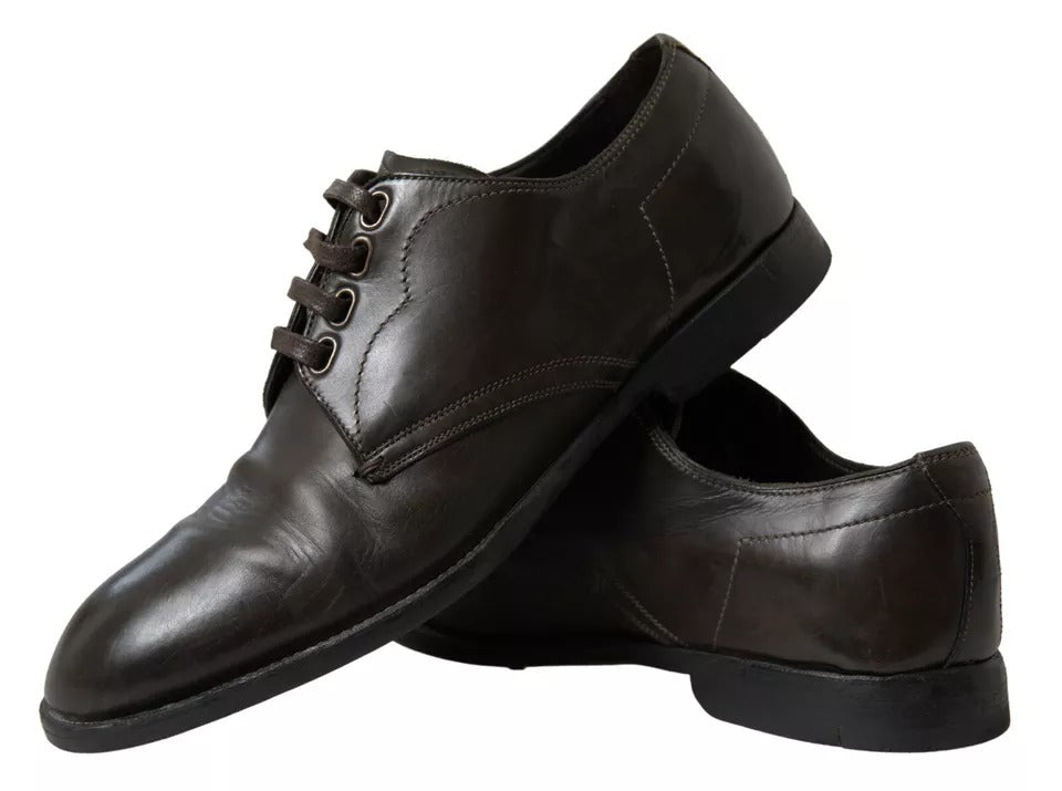 Chaussures habillées de cérémonie en cuir vert pour homme Dolce & Gabbana