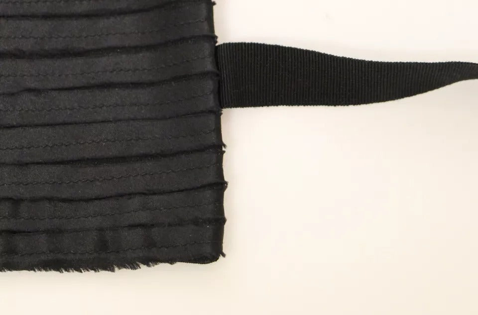 Ceinture Cache-Corset Femme Dolce & Gabbana en Soie Noire