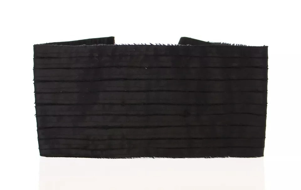 Ceinture Cache-Corset Femme Dolce & Gabbana en Soie Noire