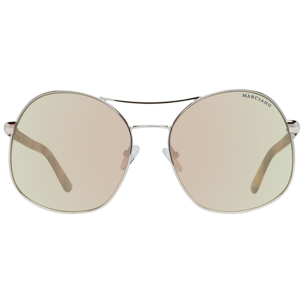 Lunettes de soleil Marciano by Guess en métal doré rose