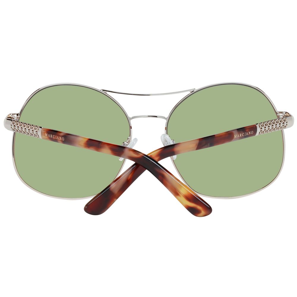 Lunettes de soleil Marciano by Guess en métal doré rose
