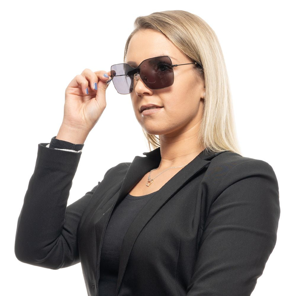 Lunettes de soleil en métal noir Carolina Herrera