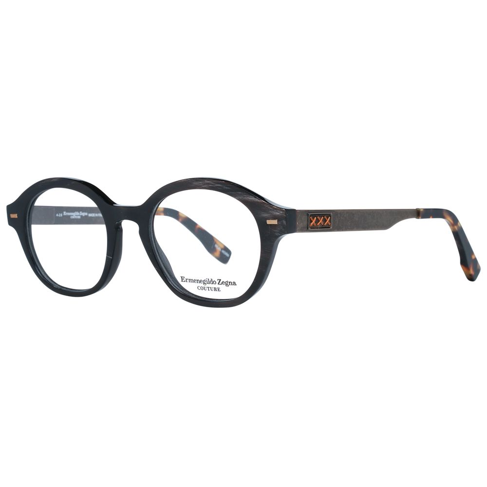Lunettes Ermenegildo Zegna en corne marron (Monture)