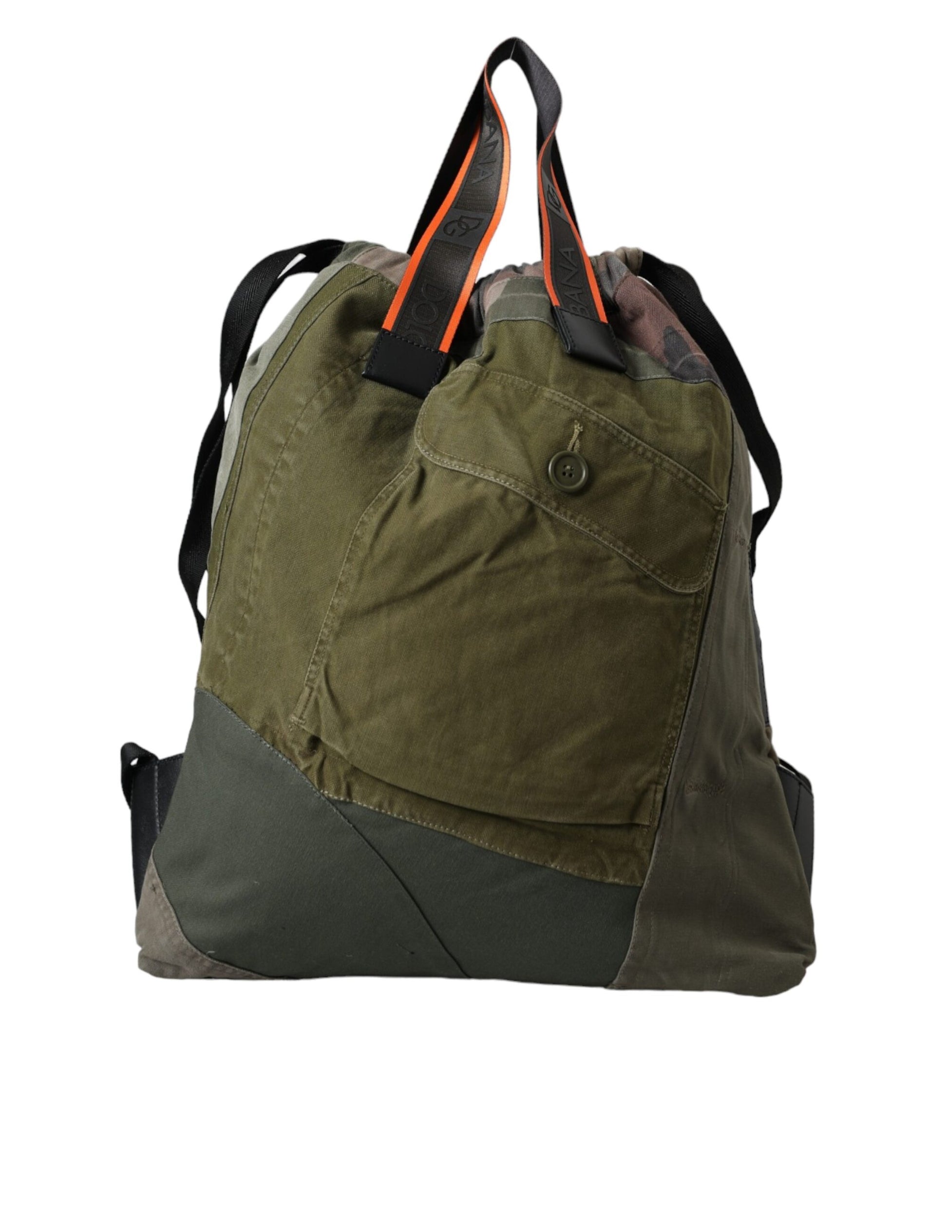 Sac à dos Rucksack patchwork vert militaire Dolce & Gabbana