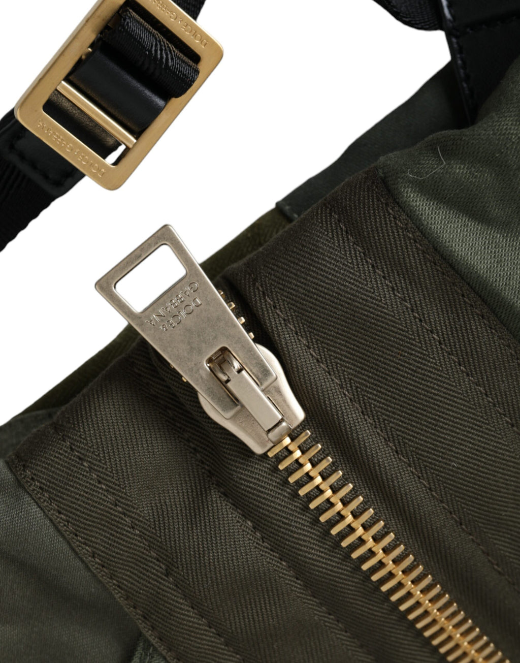Sac à dos Rucksack patchwork vert militaire Dolce & Gabbana